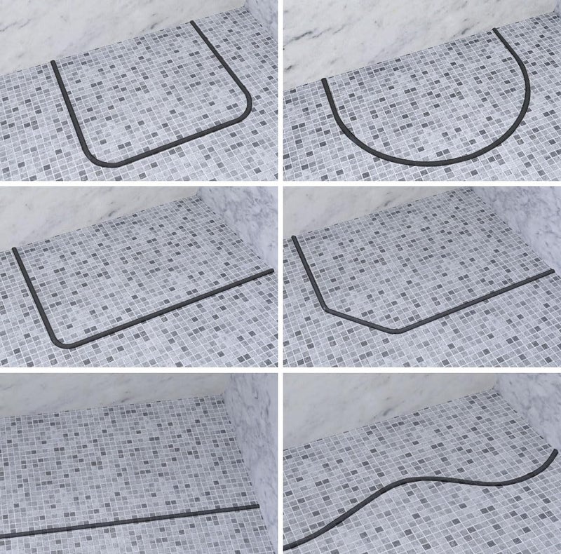 Duzzy 118 Inch Collapsible Shower Water Dam, Shower Threshold Water Stopper Barrier and Retention System and Keeps Water Inside Threshold Dry and Wet Separation, Suitable for Bathroom & Kitchen - Image 5